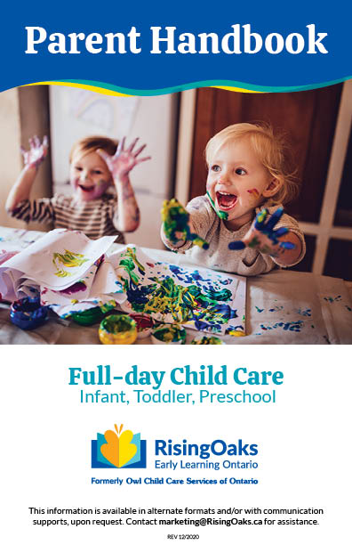 front cover of parent handbook