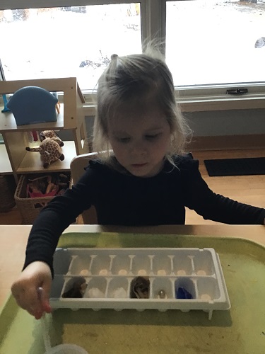 child using object