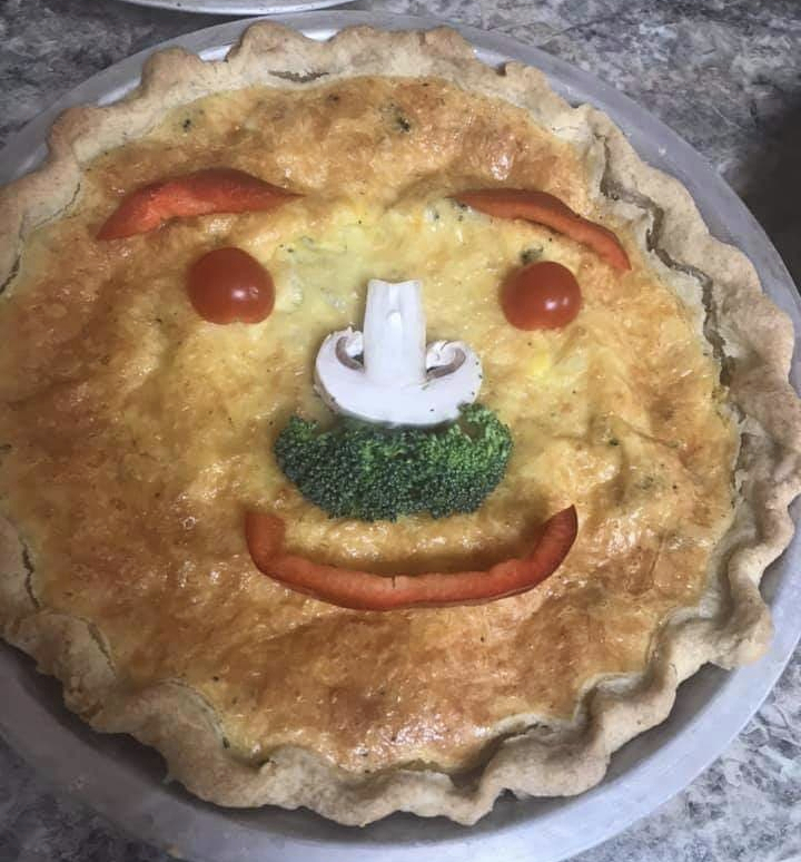 Zucchini pizza